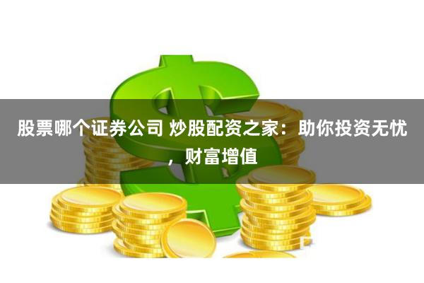 股票哪个证券公司 炒股配资之家：助你投资无忧，财富增值